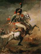 Theodore   Gericault Officer of the Imperial Guard (The Charging Chasseur) (mk09) oil painting picture wholesale